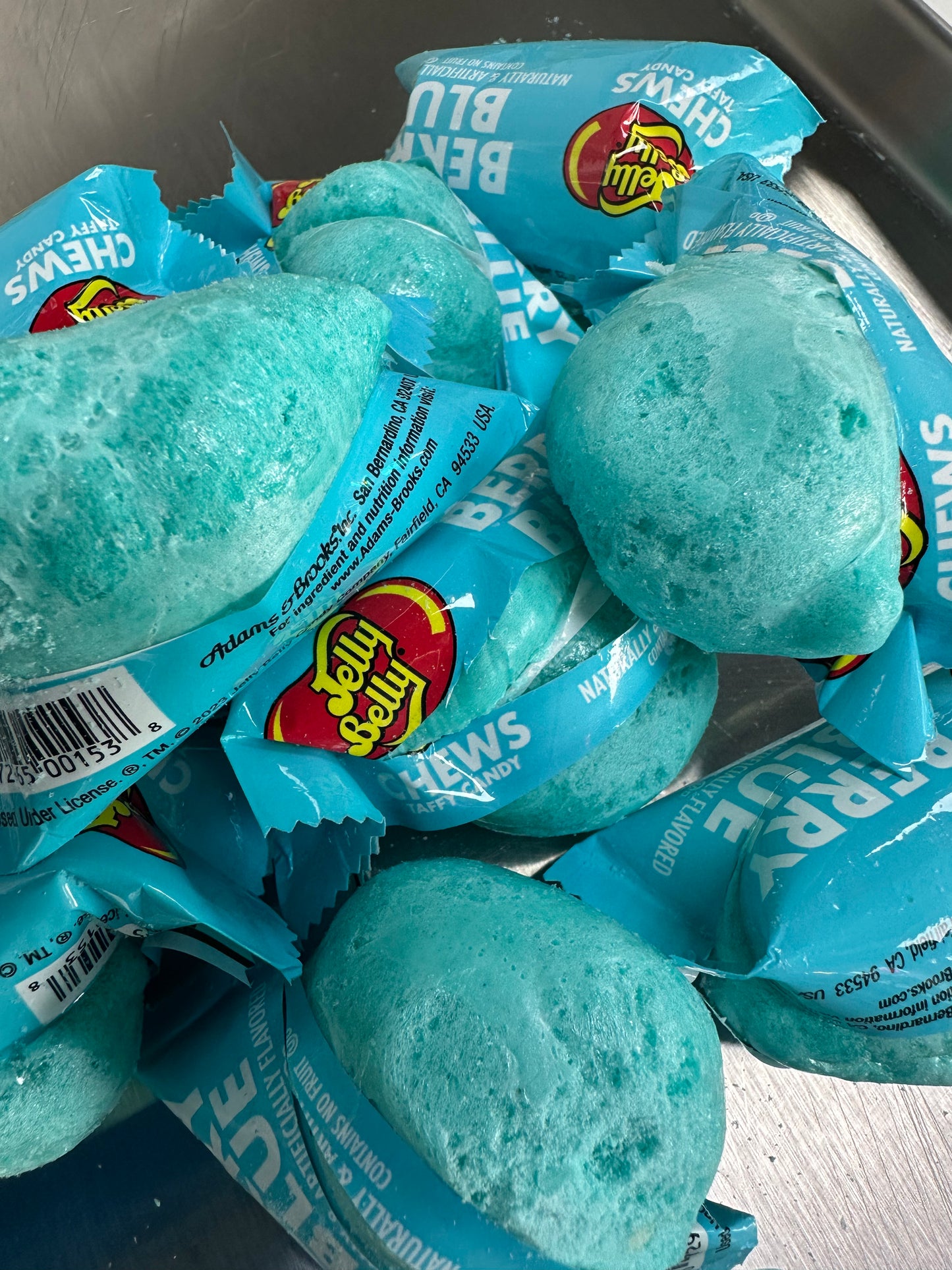 Freeze Dried Jelly Belly Blue Raspberry Mini Chews