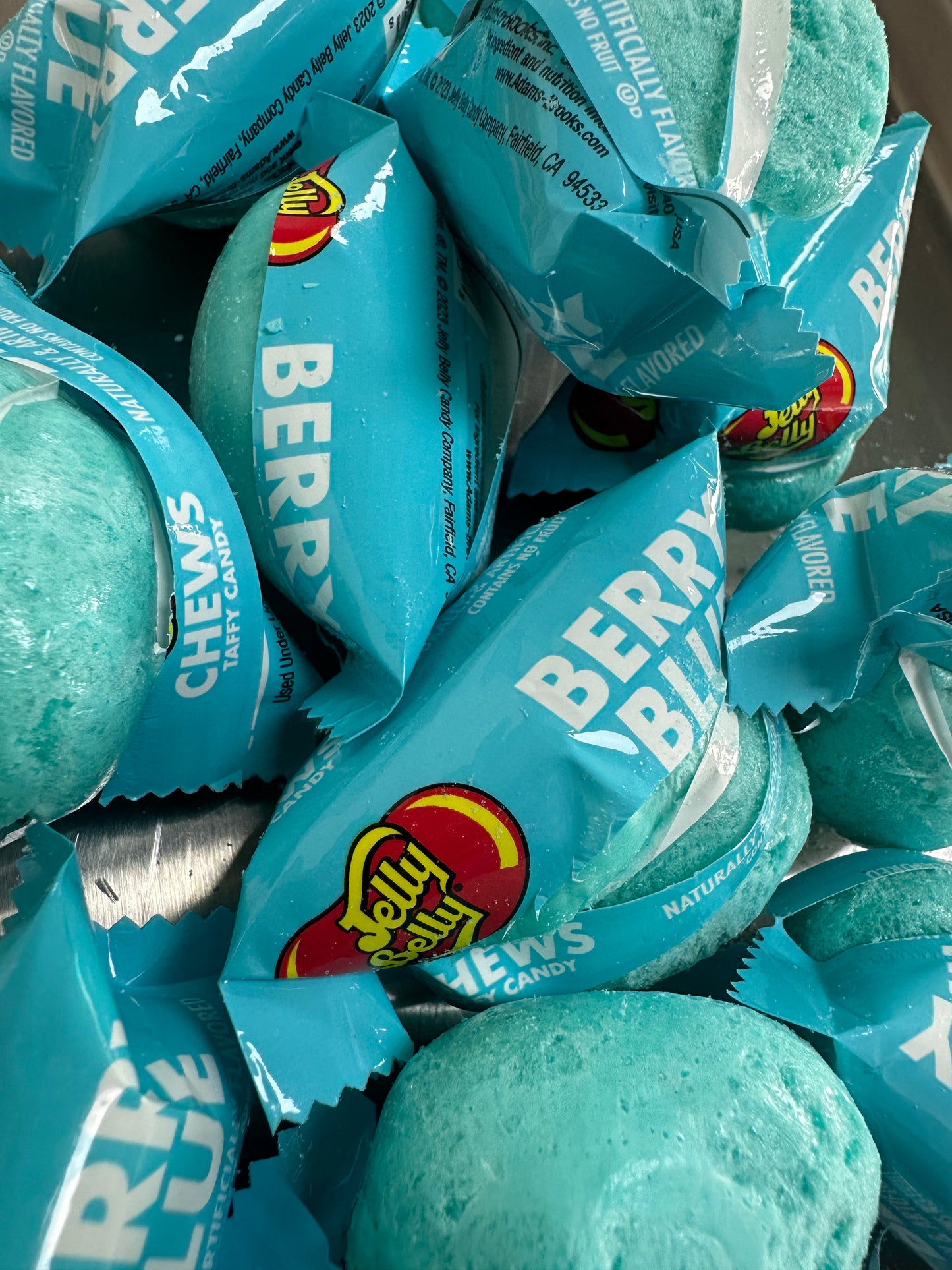 Freeze Dried Jelly Belly Blue Raspberry Mini Chews