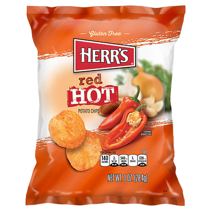 Herr's Red Hot Potato Chips 1oz (28g)