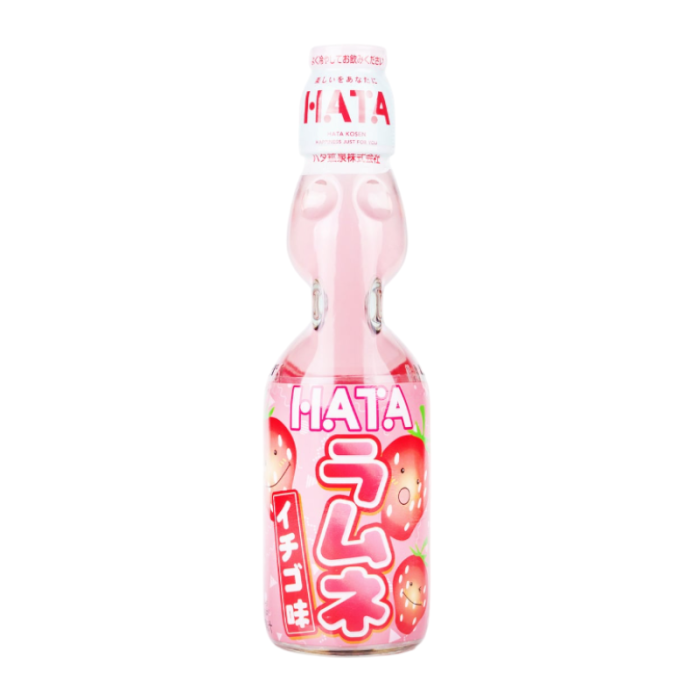 HATA Ramune - Strawberry (Glass) 200ml [Japan]