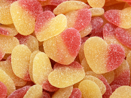 100g Peach Hearts