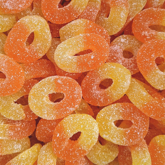100g Peach Rings